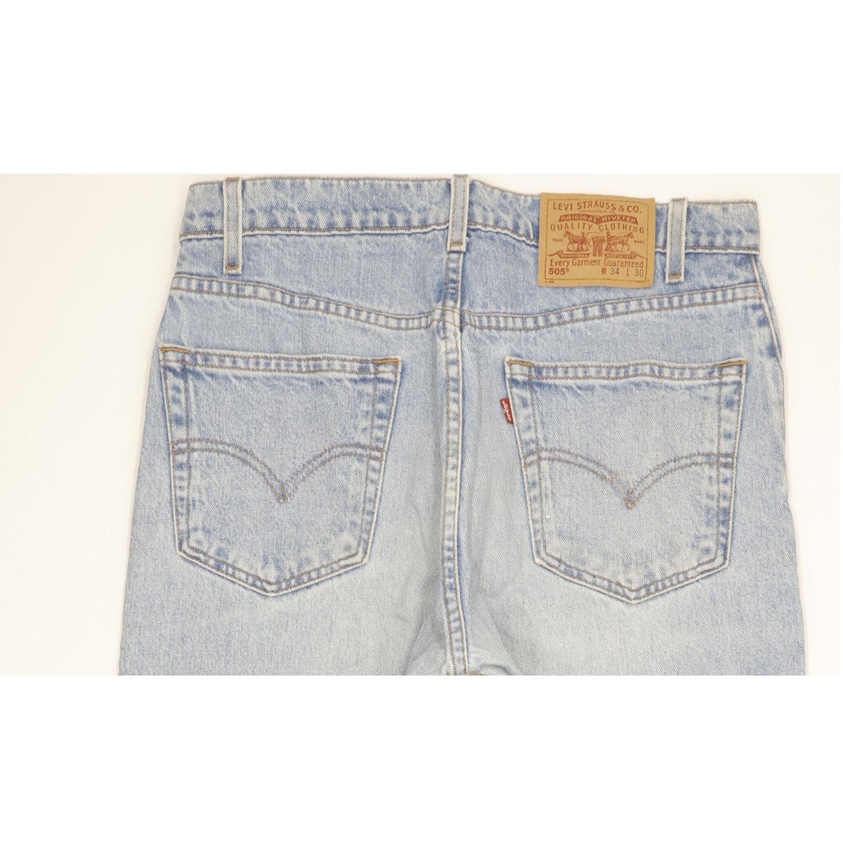 Levi's 505 Men Blue Straight Regular Jeans W34 L30