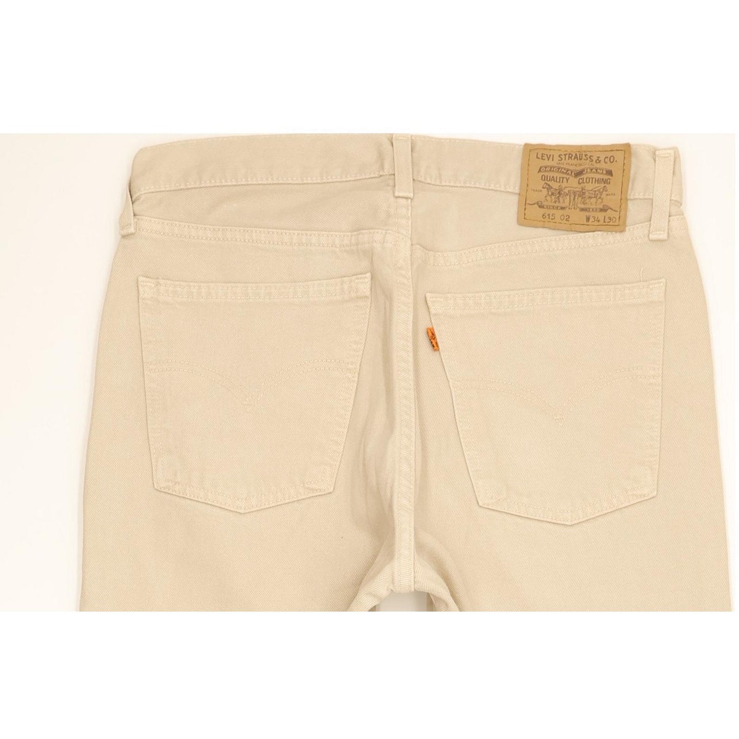 Levi's 615 Men Beige Straight Regular Jeans W34 L28