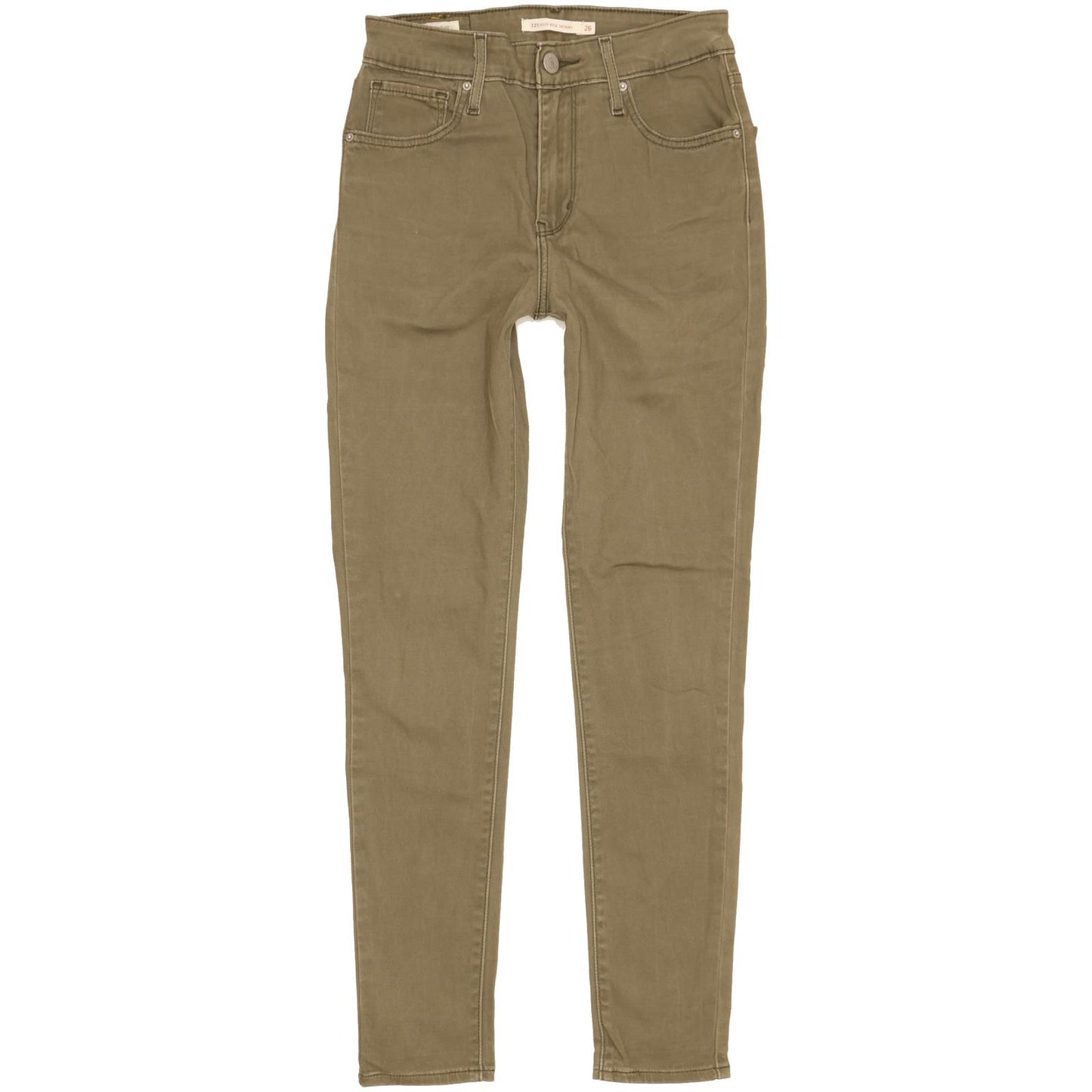 Levi's 721 Women Green Skinny Slim Stretch Jeans W26 L27