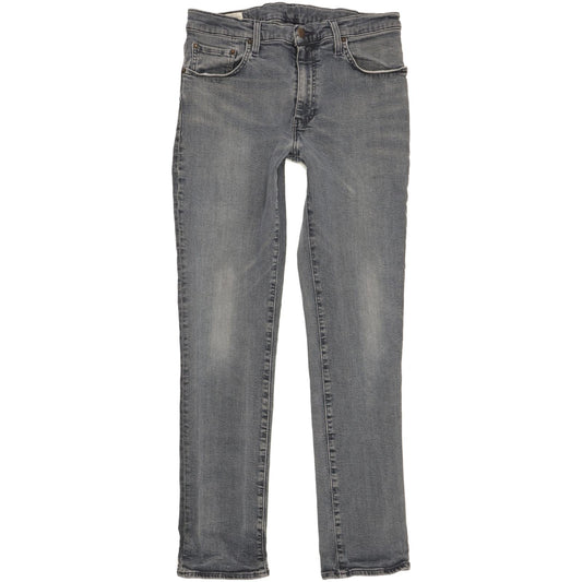 Levi's 511 Men Grey Straight Slim Stretch Jeans W33 L32
