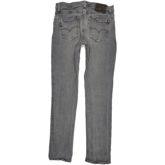Levi's 511 Men Grey Straight Slim Stretch Jeans W33 L32