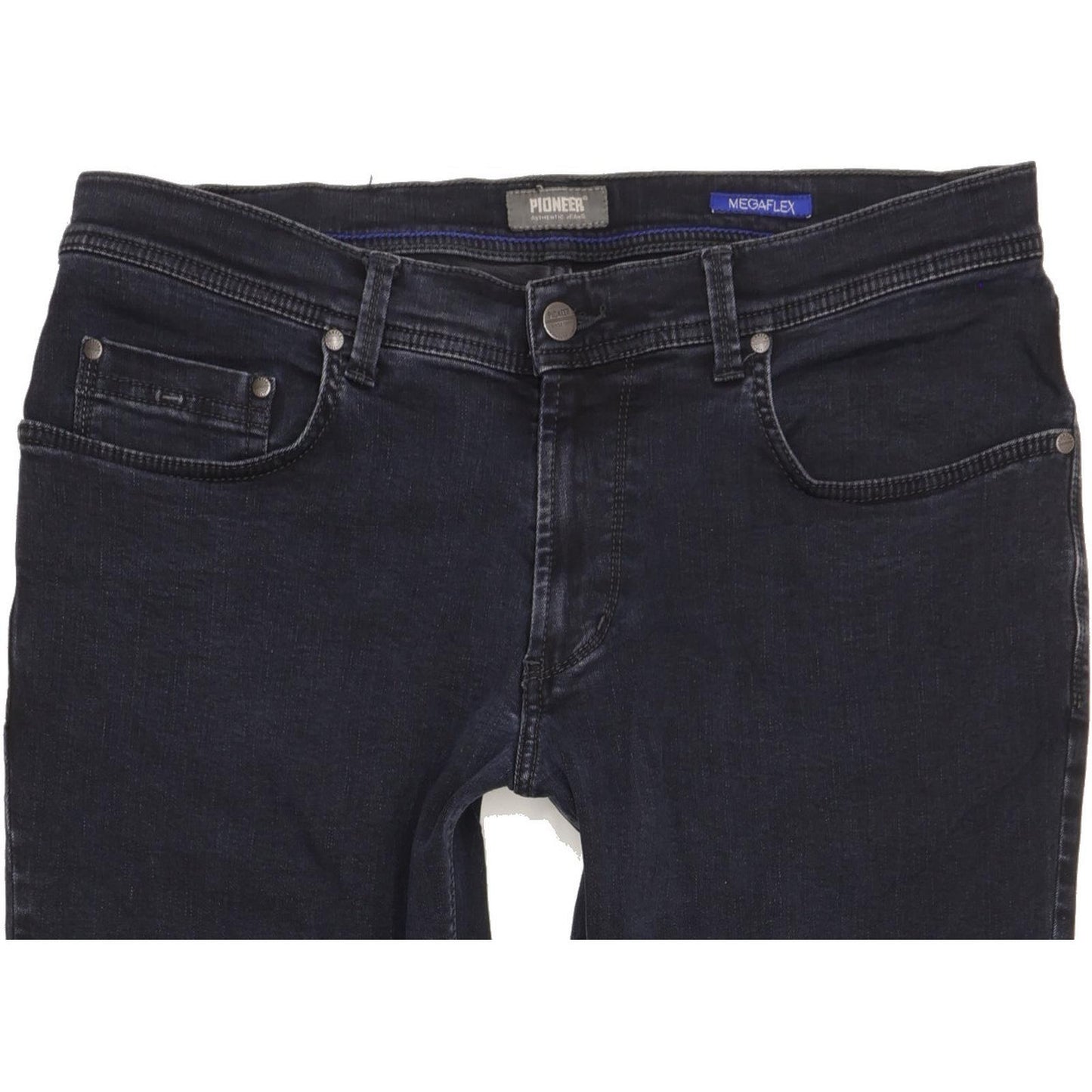 Pioneer Rando Men Navy Straight Regular Stretch Jeans W36 L30