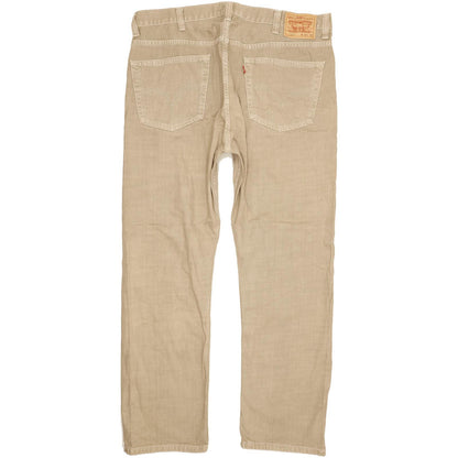 Levi's 505 Men Beige Straight Regular Jeans W38 L31