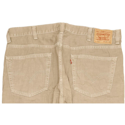 Levi's 505 Men Beige Straight Regular Jeans W38 L31
