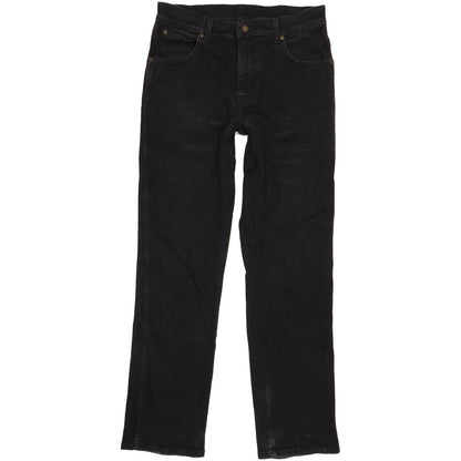 Wrangler Men Black Straight Regular Stretch Jeans W32 L32