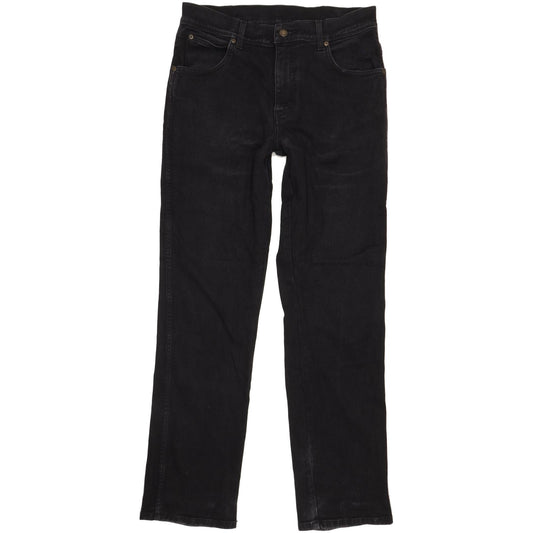 Wrangler Men Black Straight Regular Stretch Jeans W32 L32