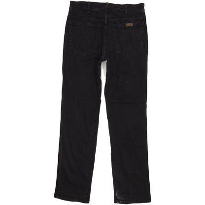 Wrangler Men Black Straight Regular Stretch Jeans W32 L32