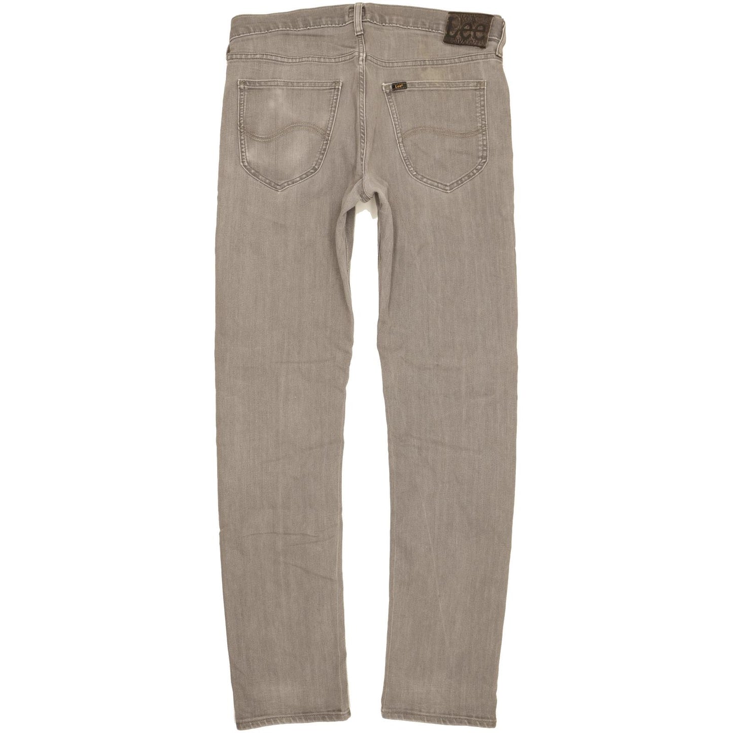 Lee Daren Men Grey Straight Slim Stretch Jeans W34 L34