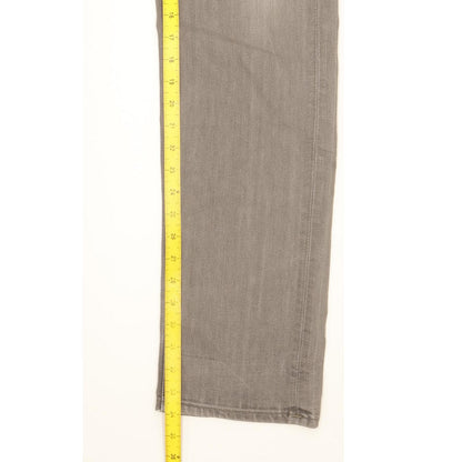 Lee Daren Men Grey Straight Slim Stretch Jeans W34 L34