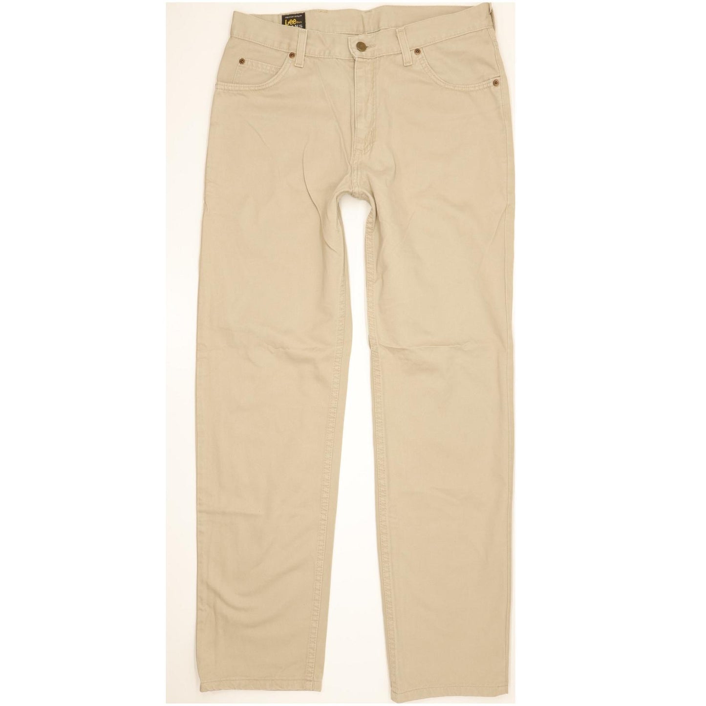 Lee Brooklyn Men Beige Straight Regular Jeans W33 L33