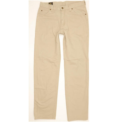 Lee Brooklyn Men Beige Straight Regular Jeans W33 L33