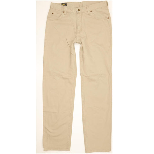 Lee Brooklyn Men Beige Straight Regular Jeans W33 L33