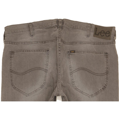 Lee Daren Men Grey Straight Slim Stretch Jeans W36 L34