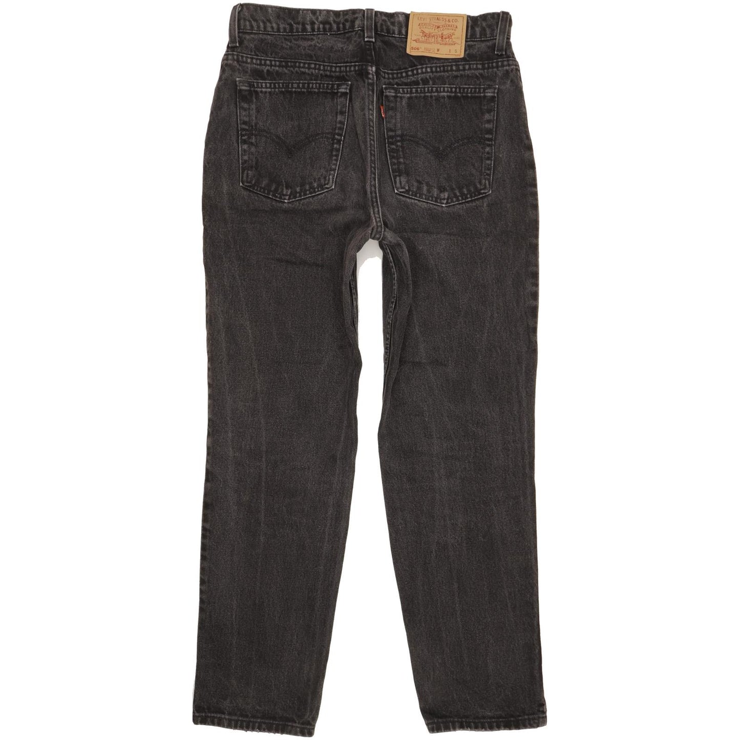 Levi's 506 Made in USA Men Black Straight Regular Jeans W32 L29