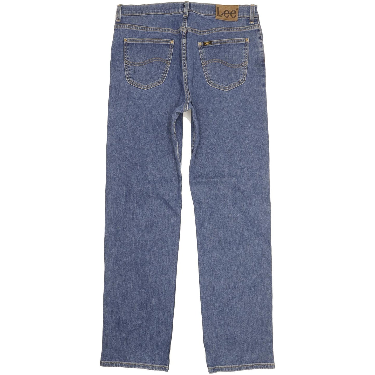 Lee Brooklyn Men Blue Straight Regular Stretch Jeans W36 L34