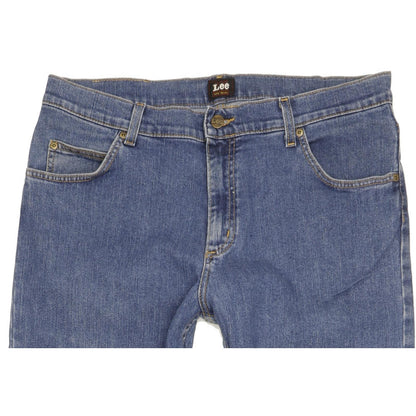 Lee Brooklyn Men Blue Straight Regular Stretch Jeans W36 L34