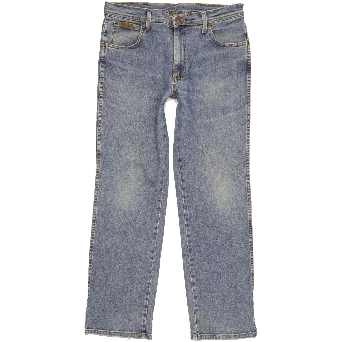Wrangler Texas Men Blue Straight Regular Stretch Jeans W34 L30