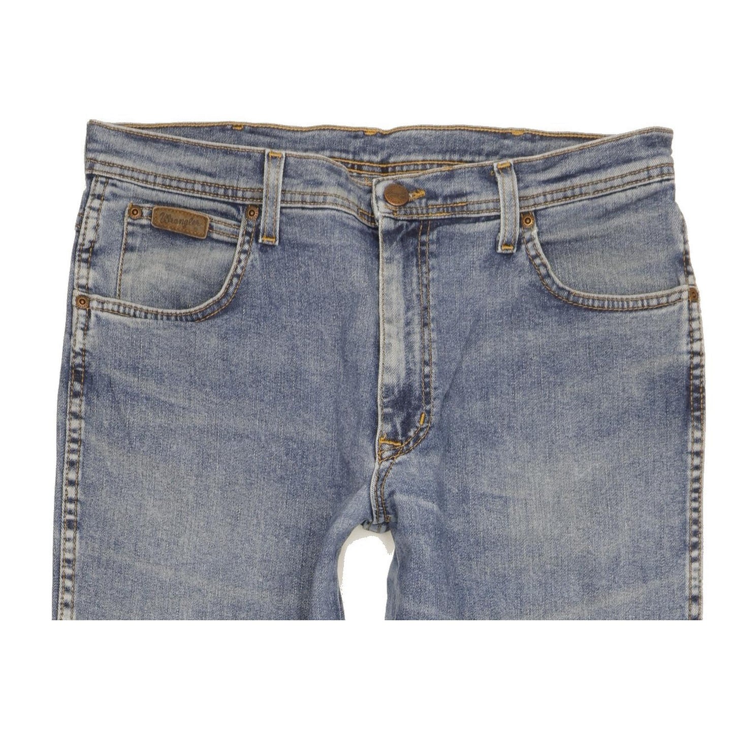 Wrangler Texas Men Blue Straight Regular Stretch Jeans W34 L30