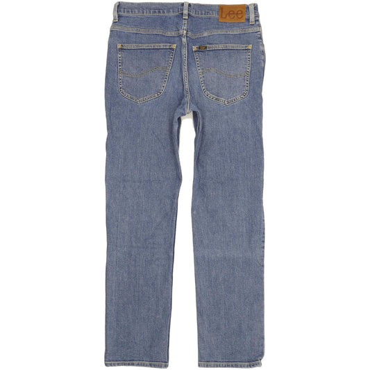 Lee Brooklyn Men Blue Straight Regular Stretch Jeans W33 L31