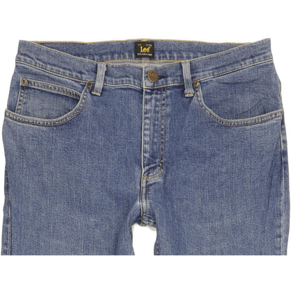 Lee Brooklyn Men Blue Straight Regular Stretch Jeans W33 L31
