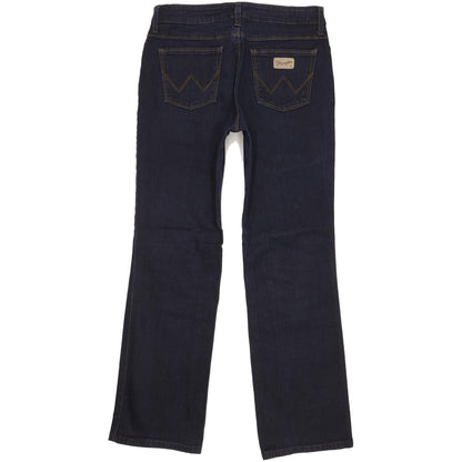 Wrangler Men Navy Bootcut Regular Stretch Jeans W31 L30