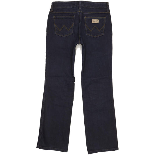 Wrangler Men Navy Bootcut Regular Stretch Jeans W31 L30