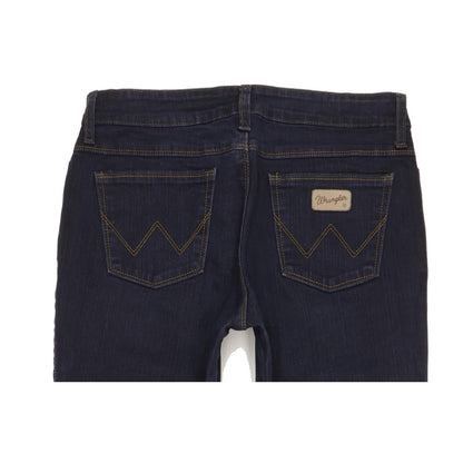 Wrangler Men Navy Bootcut Regular Stretch Jeans W31 L30