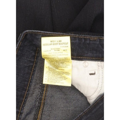 Wrangler Men Navy Bootcut Regular Stretch Jeans W31 L30