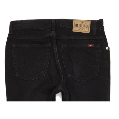 Mustang Men Black Straight Regular Jeans W33 L30