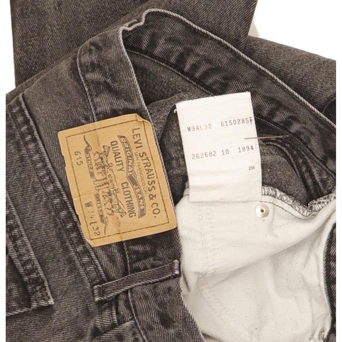 Levi's 615 Men Grey Straight Regular Jeans W33 L30