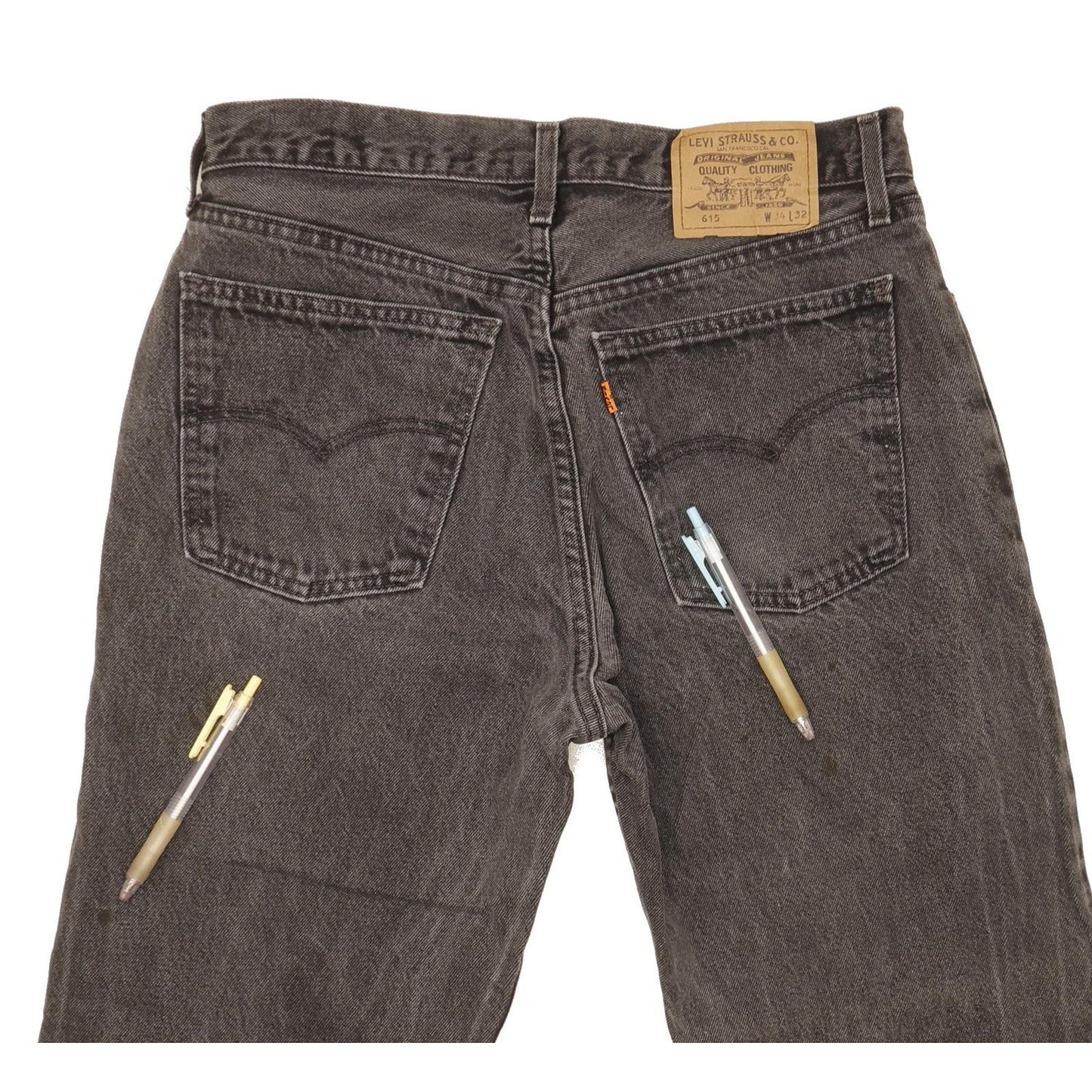 Levi's 615 Men Grey Straight Regular Jeans W33 L30