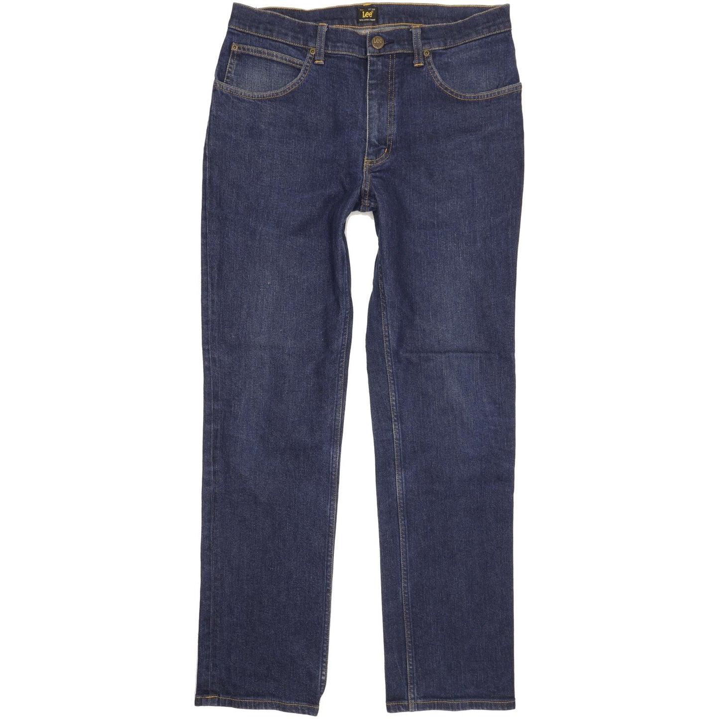Lee Brooklyn Men Blue Straight Regular Stretch Jeans W33 L31