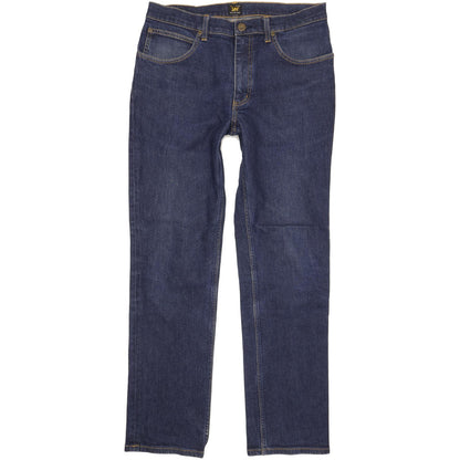 Lee Brooklyn Men Blue Straight Regular Stretch Jeans W33 L31