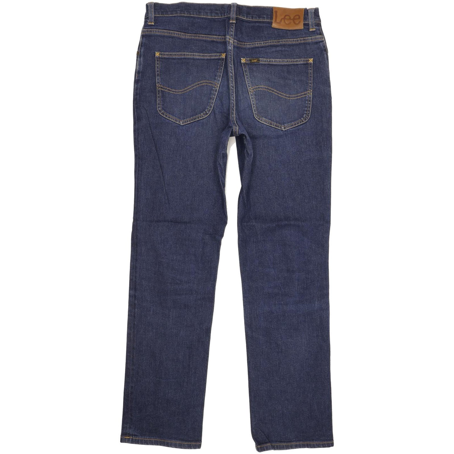 Lee Brooklyn Men Blue Straight Regular Stretch Jeans W33 L31