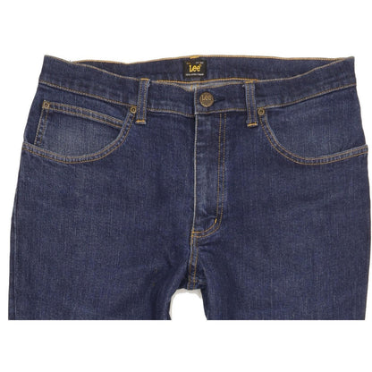 Lee Brooklyn Men Blue Straight Regular Stretch Jeans W33 L31