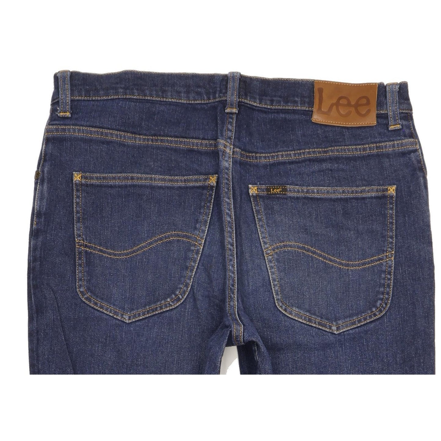 Lee Brooklyn Men Blue Straight Regular Stretch Jeans W33 L31