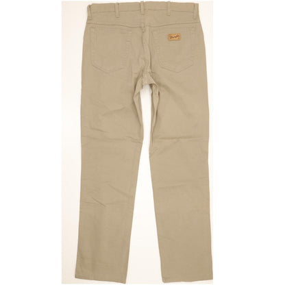 Wrangler Men Beige Straight Regular Stretch Jeans W34 L32