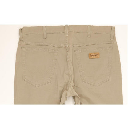 Wrangler Men Beige Straight Regular Stretch Jeans W34 L32