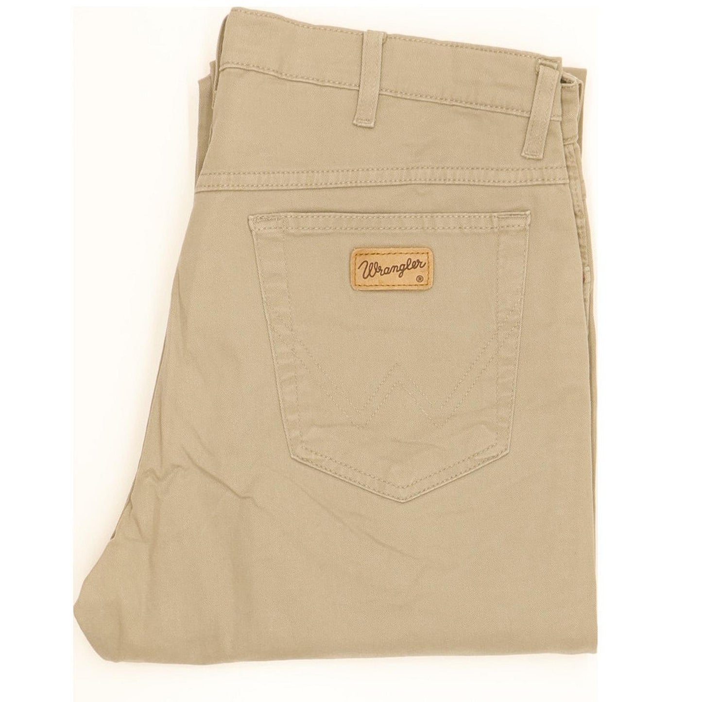 Wrangler Men Beige Straight Regular Stretch Jeans W34 L32