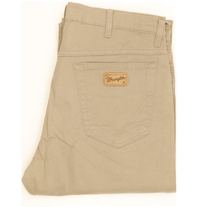 Wrangler Men Beige Straight Regular Stretch Jeans W34 L32
