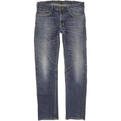 Lee Blake Men Blue Straight Regular Stretch Jeans W36 L32
