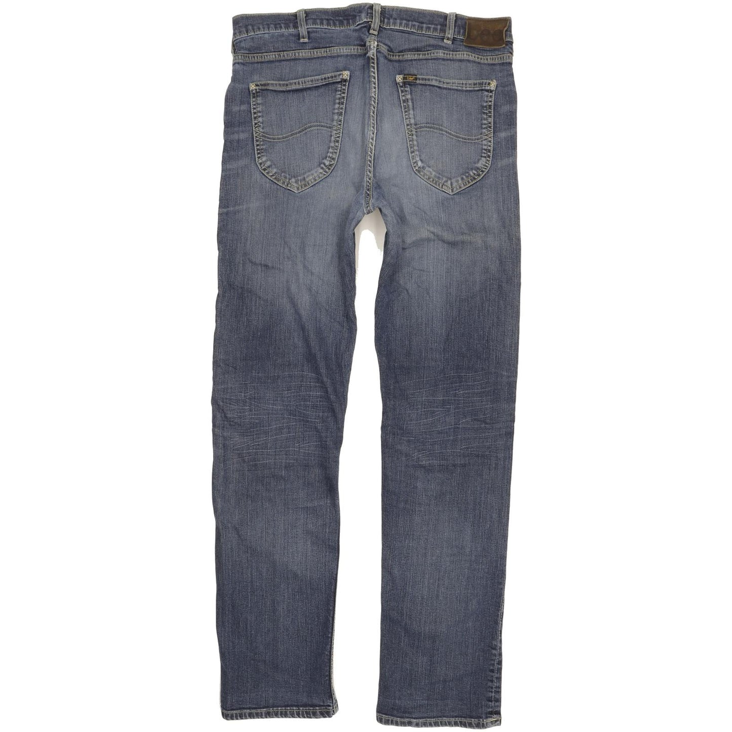 Lee Blake Men Blue Straight Regular Stretch Jeans W36 L32