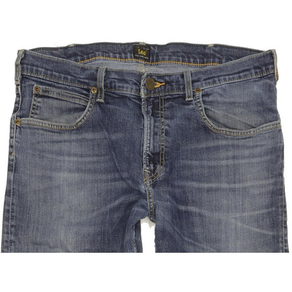 Lee Blake Men Blue Straight Regular Stretch Jeans W36 L32