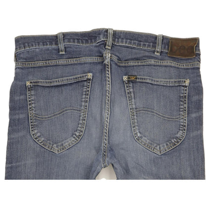 Lee Blake Men Blue Straight Regular Stretch Jeans W36 L32