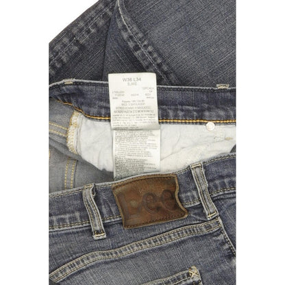 Lee Blake Men Blue Straight Regular Stretch Jeans W36 L32