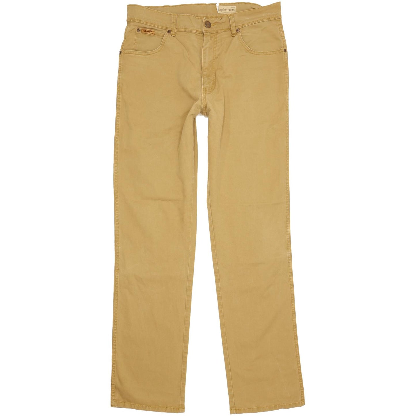 Wrangler Texas Men Beige Straight Regular Stretch Jeans W34 L33