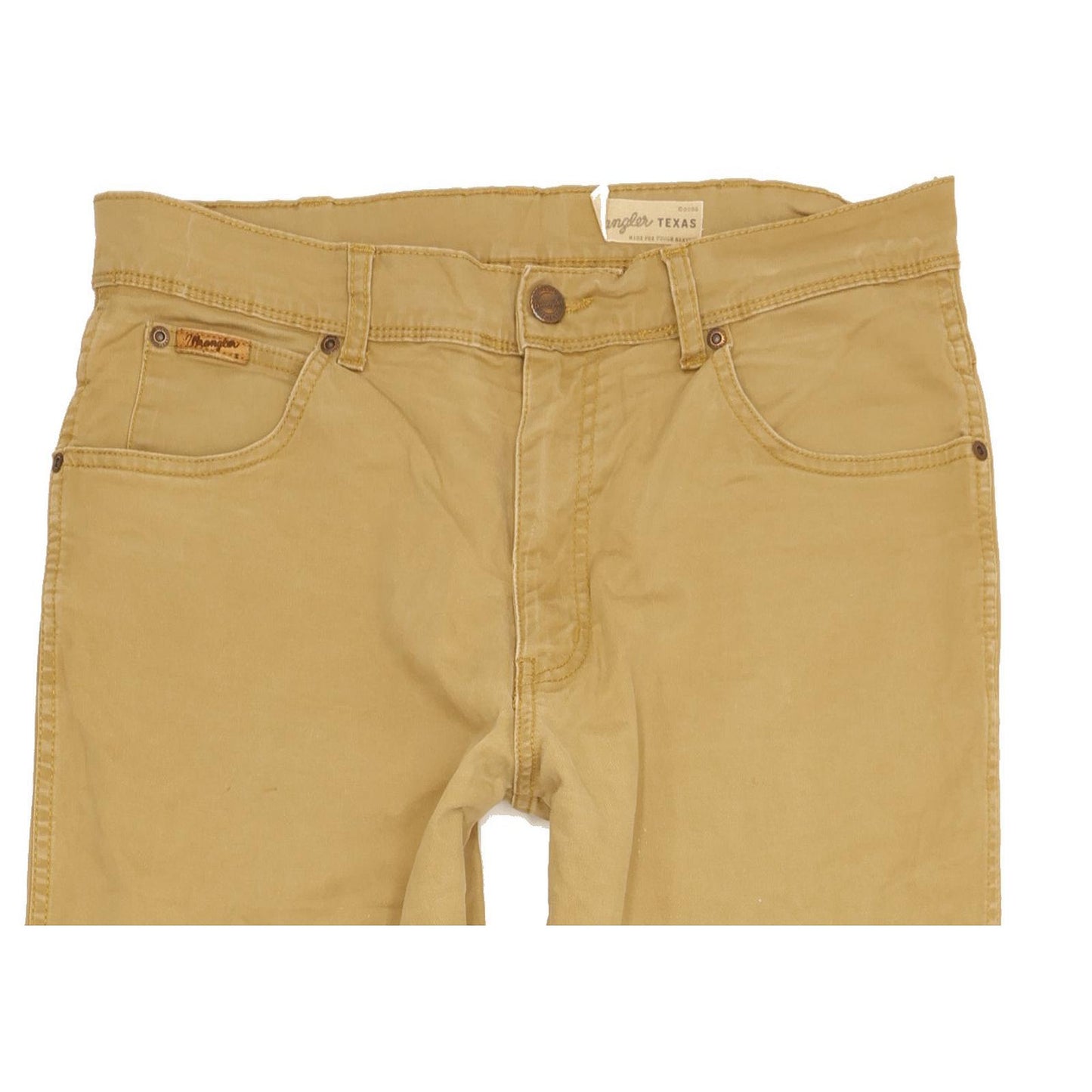 Wrangler Texas Men Beige Straight Regular Stretch Jeans W34 L33