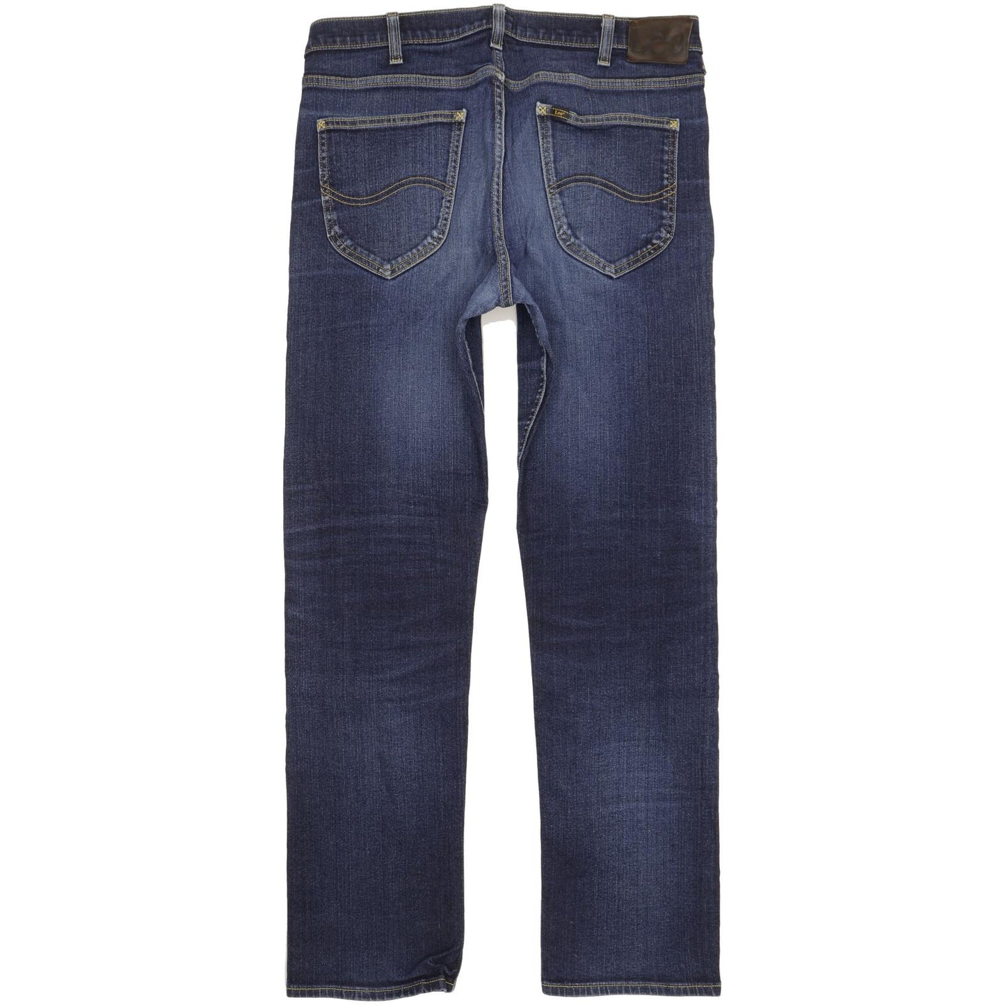 Lee Blake Men Blue Straight Regular Stretch Jeans W36 L33