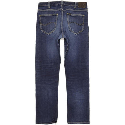 Lee Blake Men Blue Straight Regular Stretch Jeans W36 L33