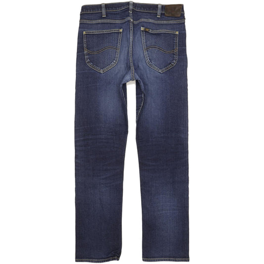 Lee Blake Men Blue Straight Regular Stretch Jeans W36 L33